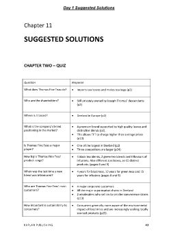 CIMA OCS August 2018 Day 1 Suggested Solutions