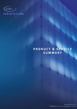 Product & Service Summary Brochure Flip Page