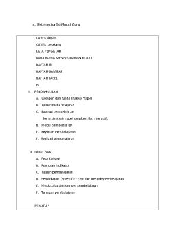sistematika modul
