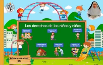 Los derechos del niño de Adriana 3B de primaria