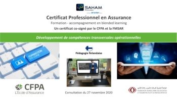 Saham Assurance_CFPA_formation-accompagnement_Certrificat Professionel Assurance_pédagogie finlandaise_offre technique_27.11.2020