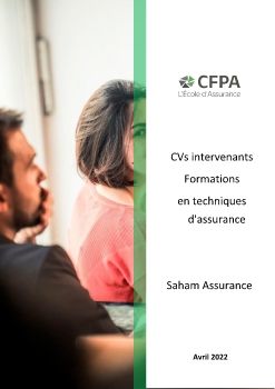 SAHAM ASSURANCE_CFPA_Recueil de Cvs intervenants