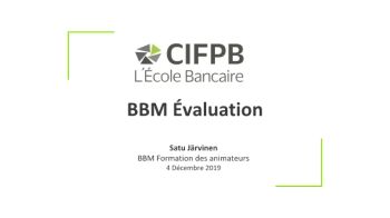 CIFPB-Formation des animateurs TC-BBM Evaluation