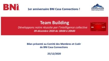 BNI Casa Connections_Team building 1 an_Bilan_25.12.2020