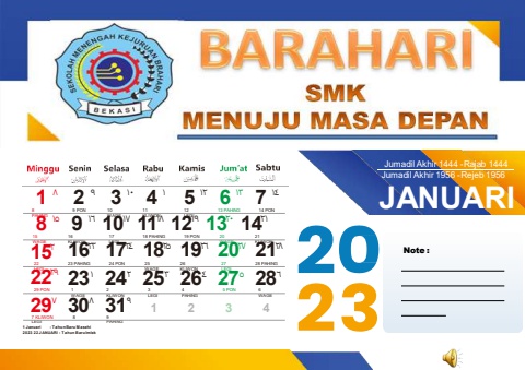 Kalender Duduk SMK BRAHARI