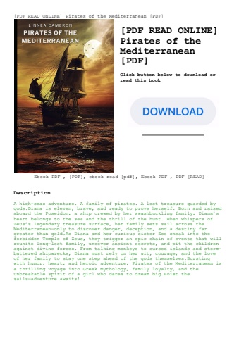 [pdf read online] pirates of the mediterranean [pdf]