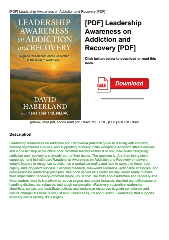 [pdf] leadership awareness on addiction and recovery [pdf]