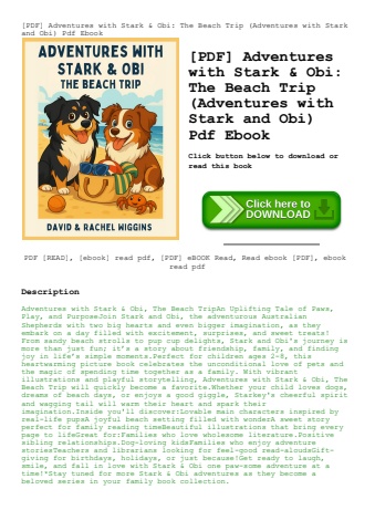 [pdf] adventures with stark & obi the beach trip (adventures with stark and obi) pdf ebook