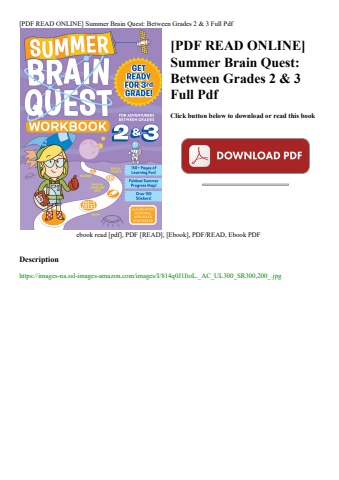 [pdf read online] summer brain quest between grades 2 & 3 full pdf