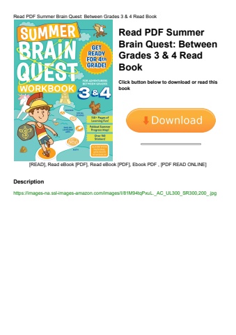 read pdf summer brain quest between grades 3 & 4 read book