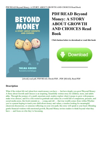 pdfread beyond money a story about growth and choices read book