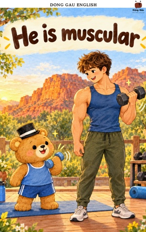 TOD theme 8 week 1: He is muscular