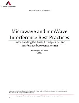 Microwave and mmWave Interference Best Practices