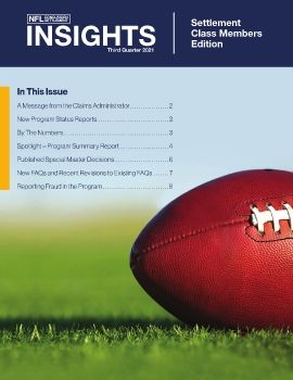 3rd Quarter 2021 NFL Newsletter - Class Members Edition