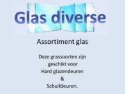 Assortiment glas