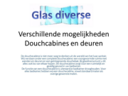Douchcabines en deuren