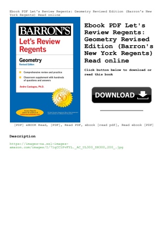 ebook pdf  let's review regents geometry revised edition (barron's new york regents) read online