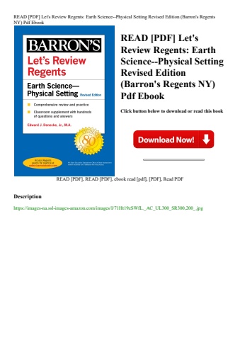 read [pdf] let's review regents earth science--physical setting revised edition (barron's regents ny