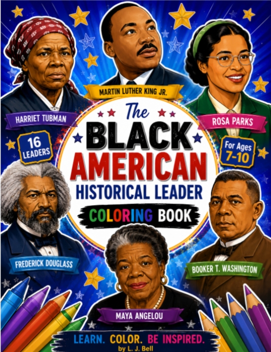 The Black American Historical Leader Coloring Book