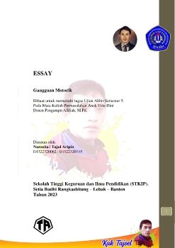 Tajul Aripin_ESSAY- Gangguan Motorik