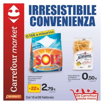 Volantino Carrefour Market Italia Febbraio 2013