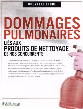 Dommages pulmonaires Melaleuca