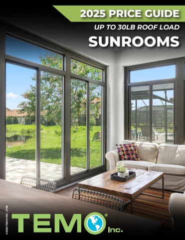 2025 TEMO Price Guide Sunrooms 30lb Edition (0225)