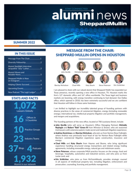 Sheppard Mullin Alumni News Newsletter_Summer 2022