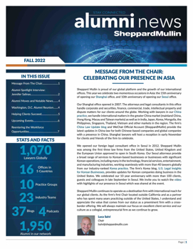 Sheppard Mullin Alumni News Fall 2022 Newsletter 