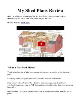 (PDF) Ryan’s Shed Plans Ryan Henderson