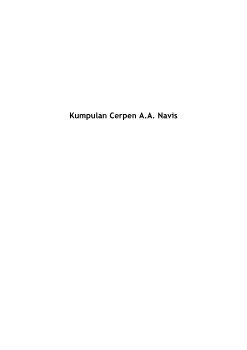 Microsoft Word - AA. Navis - Rubuhnya Surau Kami _Kumpulan Cerpen_