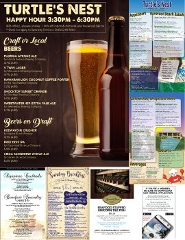 Menus, Flyers, and Email Templates from The Club At Barefoot Beach