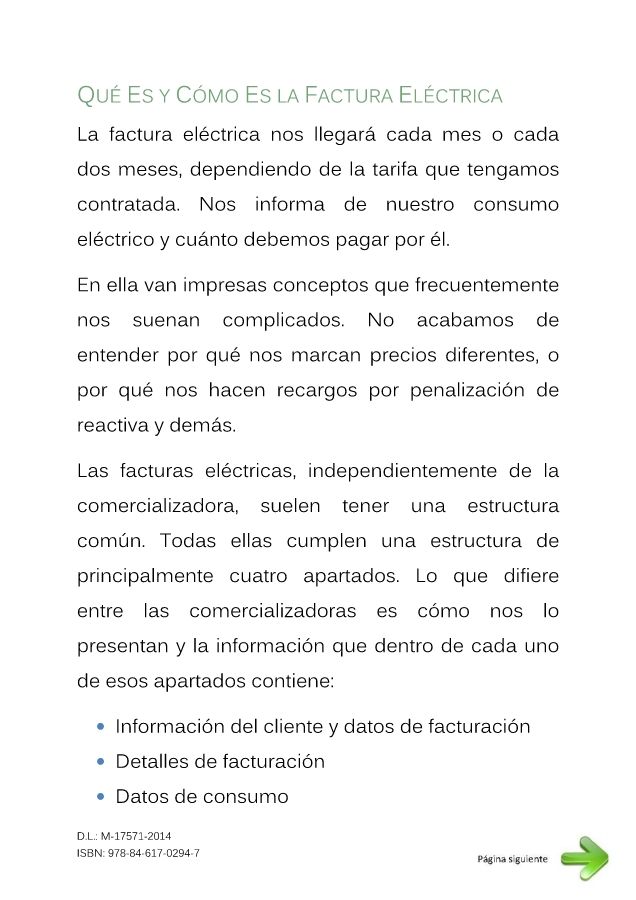 4. Qué es y cómo es la factura eléctrica