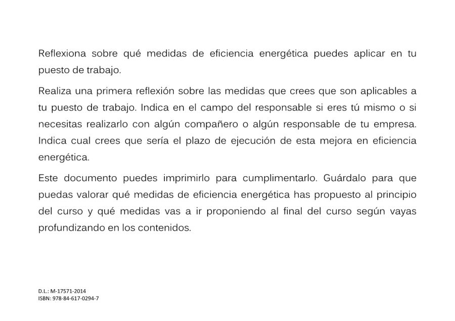 03.Reflexiona sobre qué medidas de eficiencia energética puedes aplicar en tu puesto de trabajo