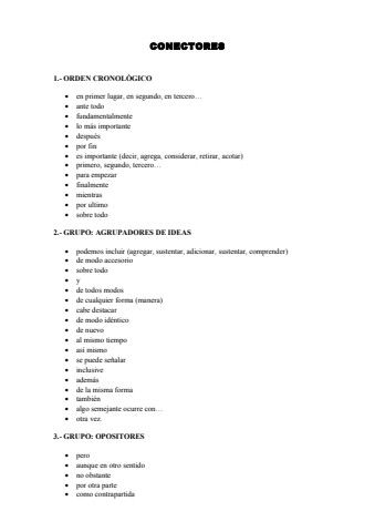 lista de conectores