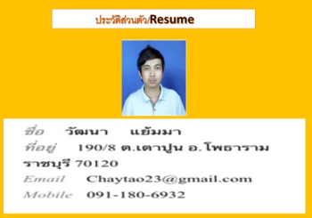 resume.chaytao