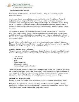 Digestive Stool Analysis