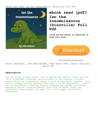 ebook read [pdf] ian the insomnisaurus (dinoville) full pdf