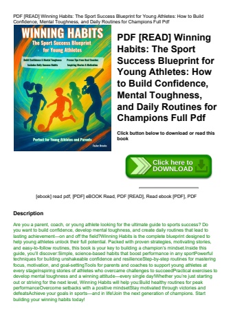 pdf [read] winning habits the sport success blueprint for young athletes how to build confidence  me