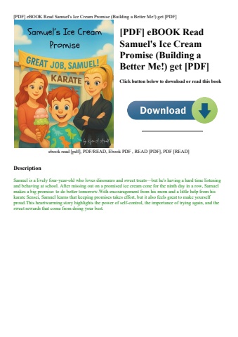[pdf] ebook read samuel's ice cream promise (building a better me!) get [pdf]