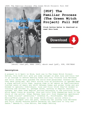 [pdf] the familiar process (the green witch project) full pdf