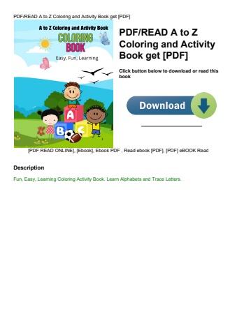 pdfread a to z coloring and activity book get [pdf]