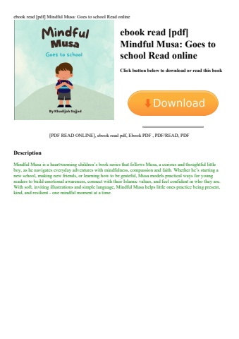 ebook read [pdf] mindful musa goes to school read online