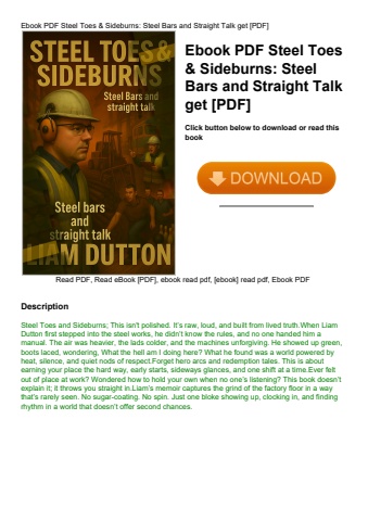 ebook pdf  steel toes & sideburns steel bars and straight talk get [pdf]
