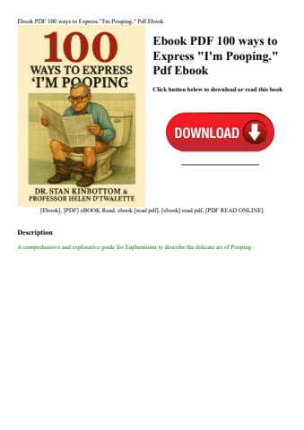 ebook pdf  100 ways to express i'm pooping