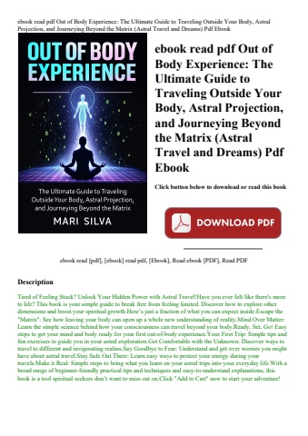 ebook read pdf out of body experience the ultimate guide to traveling outside your body  astral proj