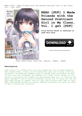 read [pdf] i made friends with the second prettiest girl in my class  vol