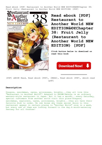 read ebook [pdf] restaurant to another world new editionã£â€â€chapter 38 fruit jelly (restaurant to