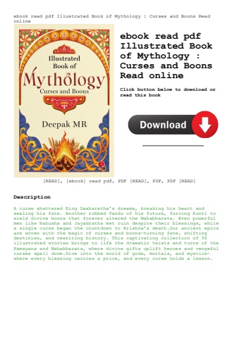 ebook read pdf illustrated book of mythology  curses and boons read online