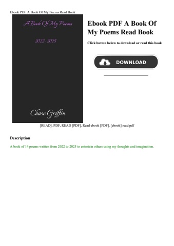ebook pdf  a book of my poems read book